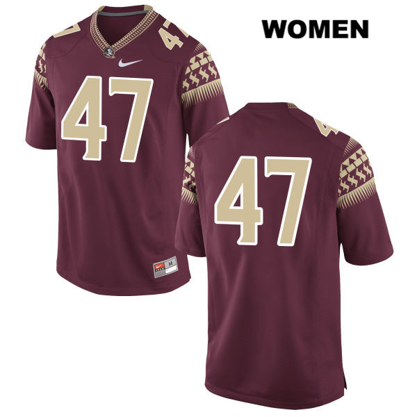 Women's NCAA Nike Florida State Seminoles #47 Joseph Garcia College No Name Red Stitched Authentic Football Jersey KPC3869JX